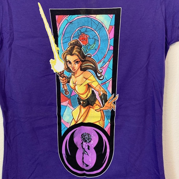 Teefury Tops - Teefury Belle Jedi T Shirt Beauty Beast Star Wars